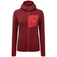 Bluzy sportowe damskie - Bluza damska Mountain Equipment Lumiko Hooded Wmns Jacket Rozmiar: S / Kolor: czerwony - miniaturka - grafika 1