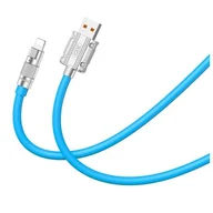 Kable USB - XO Kabel NB227 USB - Lightning 1,2 m 6A niebieski - miniaturka - grafika 1