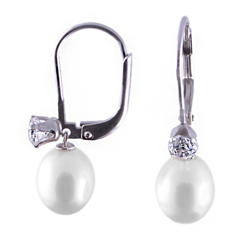 Apearl, Kolczyki z prawdziwymi perłami, 7-7,5 mm