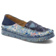 Półbuty damskie - Granatowe Półbuty Maciejka Wygodne Skórzane Buty Damskie - miniaturka - grafika 1