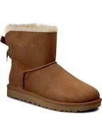 Śniegowce damskie - Ugg Buty W Mini Bailey Bow II 1016501 Brązowy - miniaturka - grafika 1