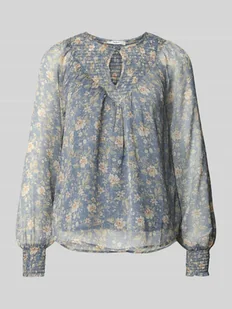 Bluzka szyfonowa o kroju relaxed fit z kwiatowym wzorem na całej powierzchni model ‘LAUREL SHIRT’ - Bluzki damskie - miniaturka - grafika 1
