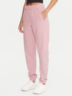 Spodnie sportowe damskie - DKNY Sport Spodnie dresowe DP5P3737 Różowy Regular Fit - miniaturka - grafika 1