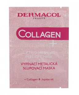 Dermacol Collagen Lifting Metallic Peel-Off Maseczka do twarzy 15ml 118426 - Maseczki do twarzy - miniaturka - grafika 1