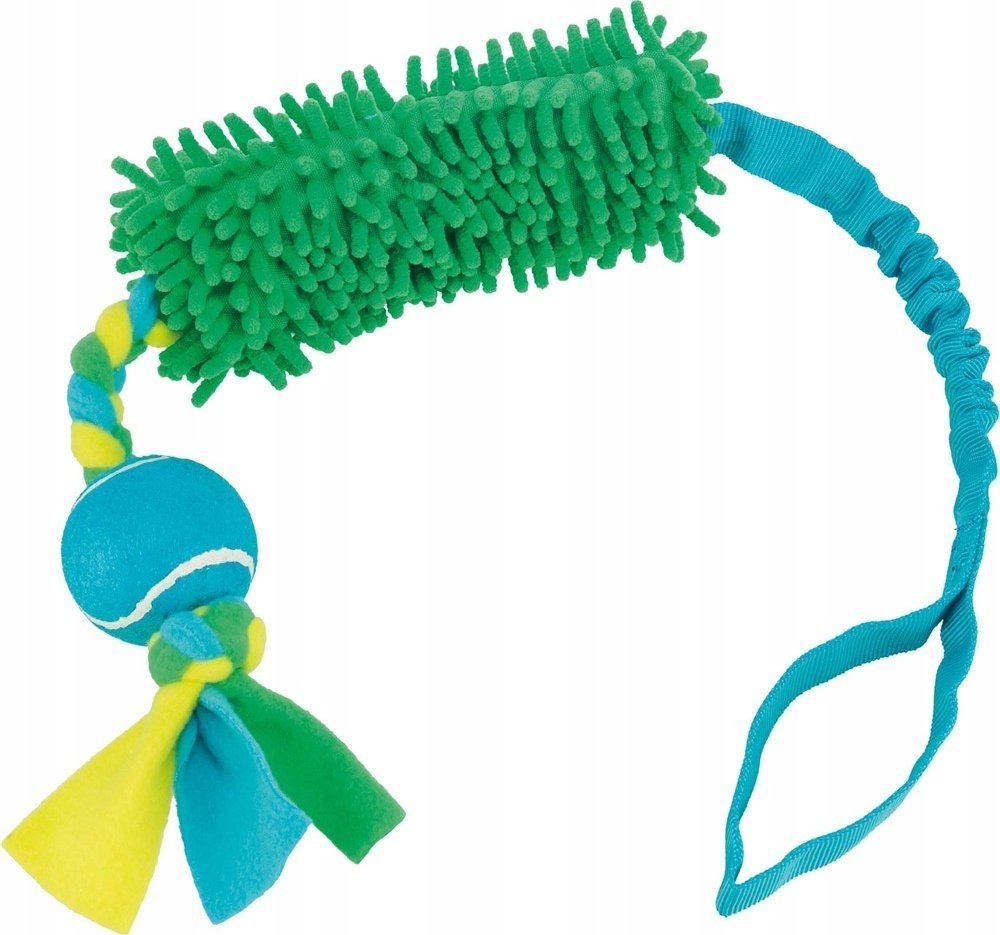 Trixie TX-34705 SZARPAK DLA PSA BUNGEE TUGGER Z PIŁKĄ I MOPEM + AMORTYZATOR 85cm