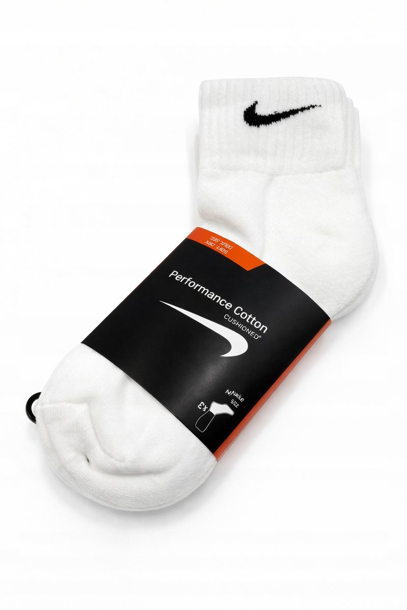 Skarpety NIKE rozmiar 42-46 3 pary białe (10318)