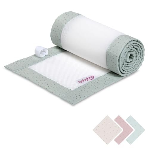 babybay Gniazdko 3D Mesh Royal pasuje do modelu oryginalnego, miętowe, błyszczące kropki, złote
