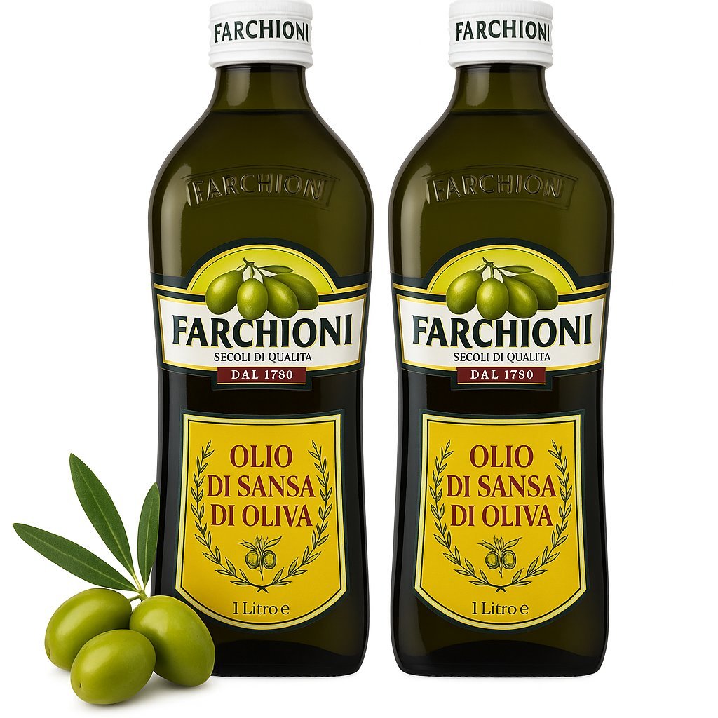 Oliwa z oliwek do smażenia włoska dwupak szklane Sansa 2x1l - Farchioni