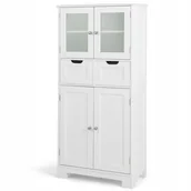 Szafki kuchenne - Szafka kuchenna Costway biały 30 x 60 x 128 cm kolor frontu: biały - miniaturka - grafika 1