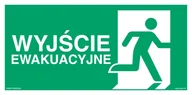Systemy ekspozycyjne i znaki informacyjne - AC129 WYJŚCIE EWAKUACYJNE W PRAWO, KS - FOLIA PODŁOGOWA FOTOLUMINESCENCYJNA; (1000X500MM) - miniaturka - grafika 1