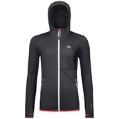 Bluzy sportowe damskie - Bluza damska Ortovox Fleece Hoody W Rozmiar: M / Kolor: czarny - miniaturka - grafika 1