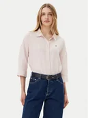 Koszule damskie - Tommy Hilfiger Koszula WW0WW46169 Różowy Loose Fit - miniaturka - grafika 1
