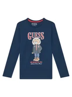 Bluzki damskie - Guess Bluzka L5BI09I3Z14 Granatowy Regular Fit - miniaturka - grafika 1