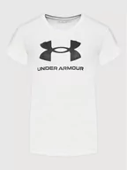 Koszulki dla chłopców - Under Armour T-Shirt Ua Sportstyle Logo 1363282 Biały Loose Fit - miniaturka - grafika 1