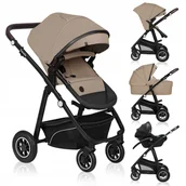 Wózki dziecięce - WÓZEK Wielofunkcyjny 3w1 Spacerówka Gondola Fotelik dodatki Lionelo BIANKA - miniaturka - grafika 1