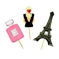 Dodatki do ciast w proszku - Figurka Dziewczyny Na Tort Amelia Paryż Perfumy Toppery - miniaturka - grafika 1