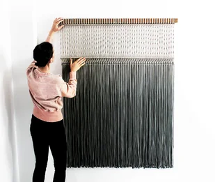 Makrama SERENE big gray - Dekoracje domu Makrama SERENE big gray - Dekoracje domu - miniaturka - grafika 1