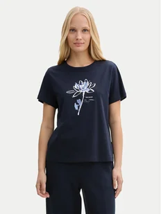 Tom Tailor T-Shirt 1045534 Granatowy Regular Fit - Koszulki i topy damskie - miniaturka - grafika 1