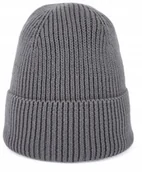 Czapki damskie - Bawełniana wywijana czapka Virrat drobno pleciona unisex cz23307-4 - miniaturka - grafika 1