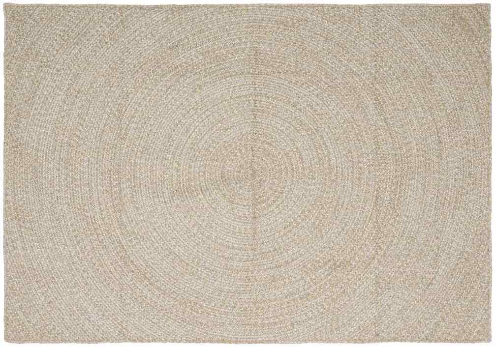 vidaXL Dywan Naturalny i biały 160 x 230 cm Juta