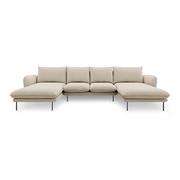 Narożniki - Beżowa sofa w kształcie litery U Cosmopolitan Design Vienna - miniaturka - grafika 1