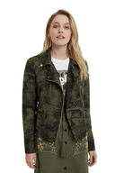 Kurtki damskie - Kurtka damska Desigual Dahlia ramoneska khaki-XL - miniaturka - grafika 1