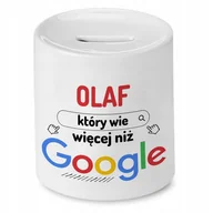 Skarbonki - Skarbonka Dla Olafa na Urodziny Idealny Prezent z Nadrukiem ze Zdjęciem - miniaturka - grafika 1