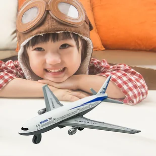 Metalowy Samolot Do Zabawy Boeing 777 - Samoloty i helikoptery - miniaturka - grafika 1