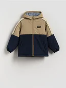 Kurtki i płaszcze dla chłopców - Reserved - Kurtka z kapturem - beżowy - miniaturka - grafika 1