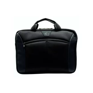 WENGER Sherpa torba na laptopa do zawieszenia, notebook do 16 cali, aktówka, 8 l, dla kobiet i mężczyzn, do biura, na uczelnię, podróż, czarna, 600653, czarny, 16.0, aktówka - Teczki i aktówki - miniaturka - grafika 1