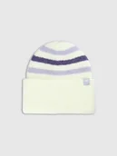 Czapki dla dzieci - 4F Czapka beanie dziewczęca - biała Uniwersalny - miniaturka - grafika 1