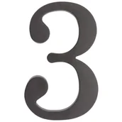 Numery na dom - Cyfra 3 wys.18 cm plastikowa czarna 5906711263640 - miniaturka - grafika 1