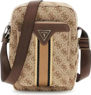 Plecaki - Guess Milano kompaktowy plecak beżowo-brązowy MISTP5163 - miniaturka - grafika 1