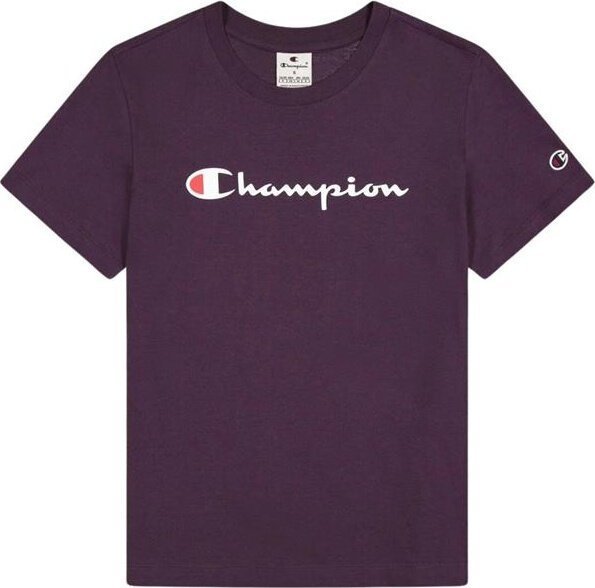 Champion Koszulka damska Champion SS Tee fioletowa 117534 VS503 S