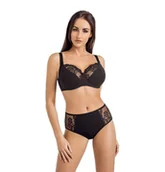 Biustonosze - Biustonosz bawełniany koronkowy Anastasia czarny, Teyli - miniaturka - grafika 1