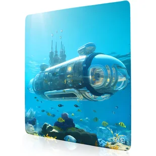 PODKŁADKA POD MYSZ MYSZKĘ Łódź Kapitana Nemo 50x50 TILT Duża Wytrzymała XL - Podkładki pod mysz - miniaturka - grafika 1