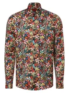 Koszule męskie - Finshley & Harding Koszula męska - Non-iron - Dwuwarstwowa Mężczyźni Slim Fit Bawełna wielokolorowy wzorzysty, 38 - miniaturka - grafika 1