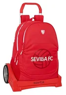 Plecaki szkolne i tornistry - Safta SEVILLA FC Plecak szkolny, ergonomiczny plecy, z wózkiem Evolution, idealny dla dzieci w różnym wieku, wygodny i wszechstronny, jakość i wytrzymałość, 32 x 16 x 44 cm, czerwony, Czerwone, - miniaturka - grafika 1
