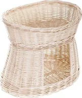 Legowiska dla kotów - WickerPL BUDA DLA KOTA, LEŻAK DLA ZWIERZĄT, DOMEK DLA KOTA Z WIKLINY PIĘTROWY 50X40 H45 CM - miniaturka - grafika 1