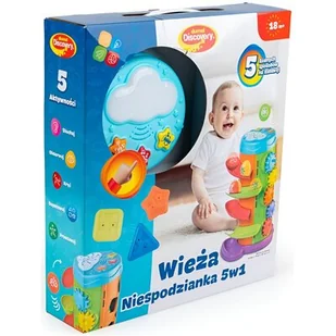 Zabawka edukacyjna DUMEL Muzyczna Wieża Niespodzianka 5w1 DD45717 - Zabawki interaktywne dla dzieci - miniaturka - grafika 1