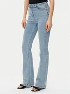 Spodnie damskie - Morgan Jeansy 222-PKELY Niebieski Straight Fit - miniaturka - grafika 1