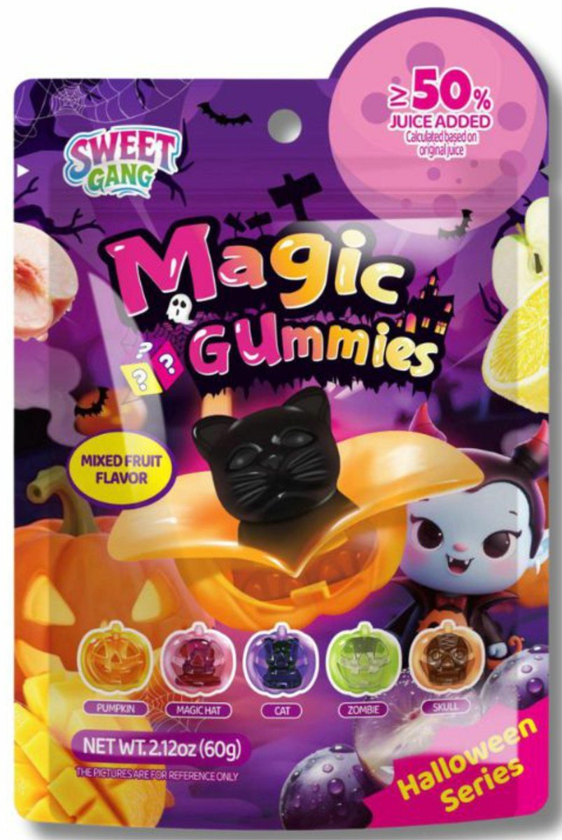 DAN TRADE MAGIC GUMMIES HALLOWEEN SERIES 60G !!! FIOLETOWY