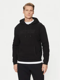 Guess Bluza Z4YQ12 K9V31 Czarny Regular Fit - Bluzy męskie - miniaturka - grafika 1