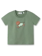 Kaftaniki dla niemowląt - Sanetta Kidswear Koszulka w kolorze zielonym - miniaturka - grafika 1