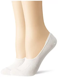 Skarpetki damskie - Calvin Klein Damskie skarpety z siateczki, średnio wycięte, białe, jeden rozmiar, biały, jeden rozmiar - grafika 1