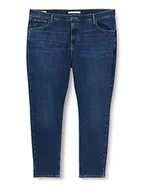 Spodnie damskie - Levi's Plus Size 721™ Wysokie Rise Skinny Jeansy Damskie, 721 Pl Hi Rise Skinny Z3495 Dark Indigo Worn In, 32 - miniaturka - grafika 1