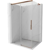 Kabiny prysznicowe - Mexen Rox L kabina prysznicowa rozsuwana 90 x 70 cm, transparent, różowe złoto - 8C2L-090-070-60-00 - miniaturka - grafika 1