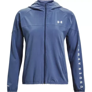 Kurtka damska Under Armour Woven Hooded Jacket - Kurtki i kamizelki sportowe damskie - miniaturka - grafika 5