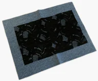 Pasmanteria - Import Łata Jeans z koronką 599 Nero 9D86-8415E - miniaturka - grafika 1