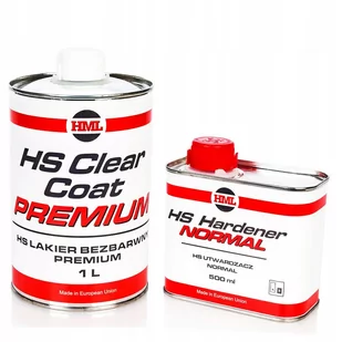 HML LAKIER BEZBARWNY HS 1L + 0,5L UTW. NORMAL - Chemia warsztatowa - miniaturka - grafika 1